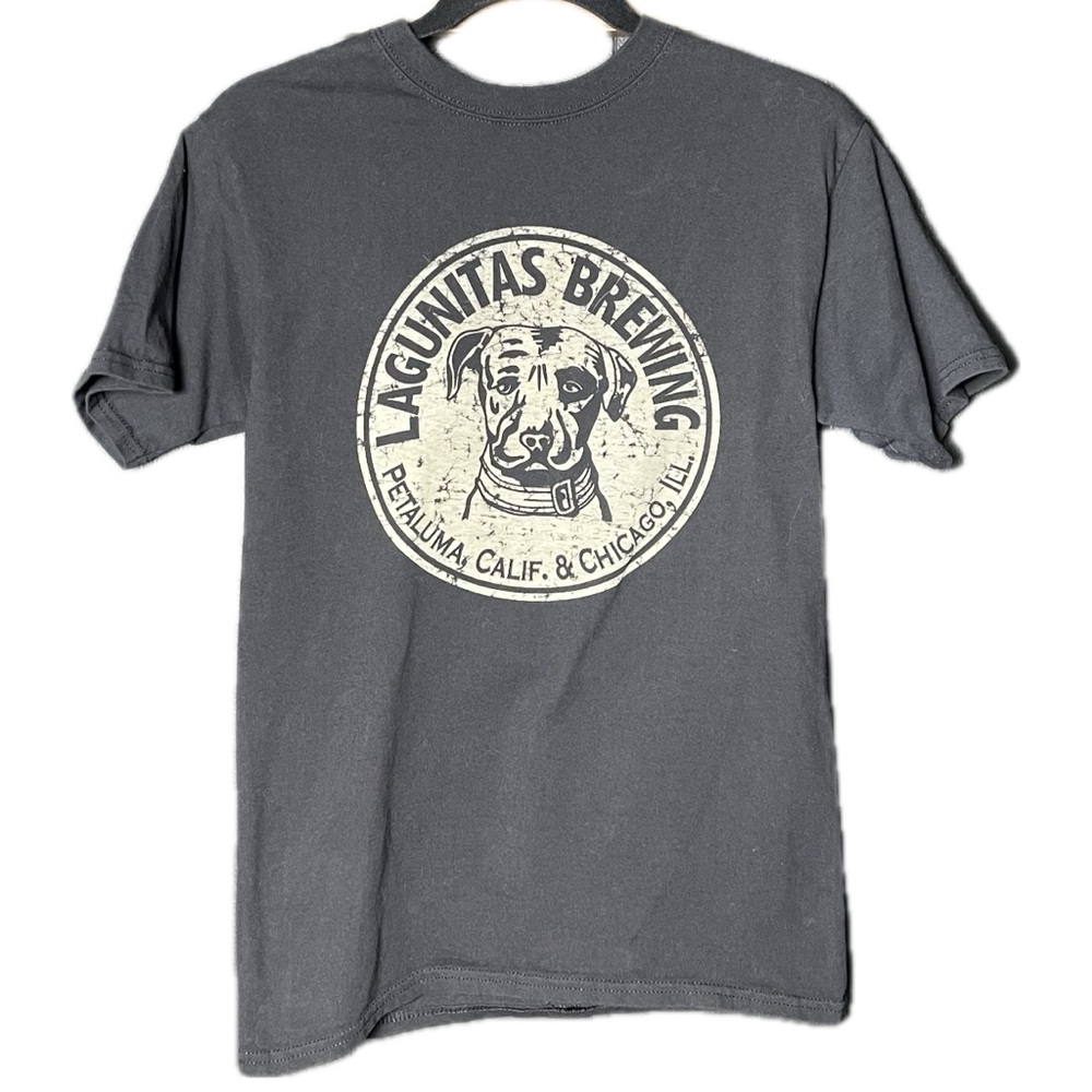 Lagunitas Beer Brewery Shirt Black Logo Size Small